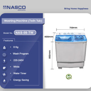 Nasco Washing Machine 8kg