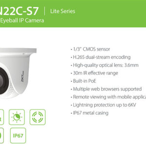 ZKTeco ES-854N22C-S7-MI (4MP IP Camera)